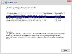Windows Server 2012 R2 Installation