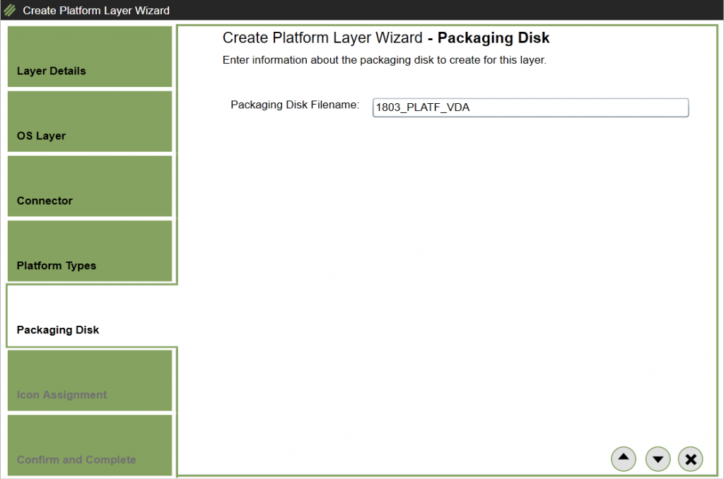 Create Platform Layer - Windows 10 - Packaging Disk